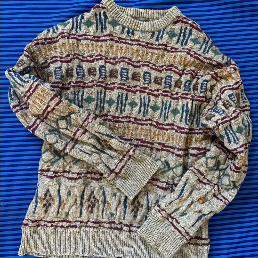 Men's Multicolor Patterned Sweater